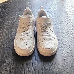 Boys white athletic sneakers. Nike Air Force 1 great condition size 13C